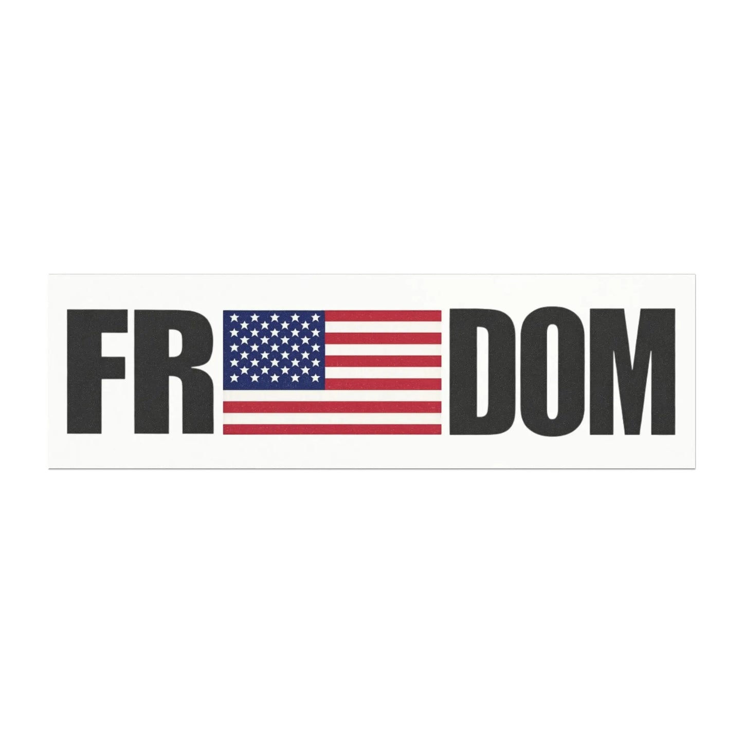 Freedom American Flag Car Magnet — Patriotic ‘FREEDOM’ Vehicle Decal Printify