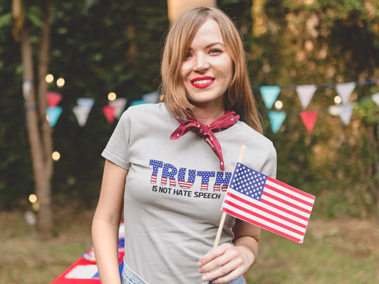 Truth is Not Hate Speech Fitted Tee Printify