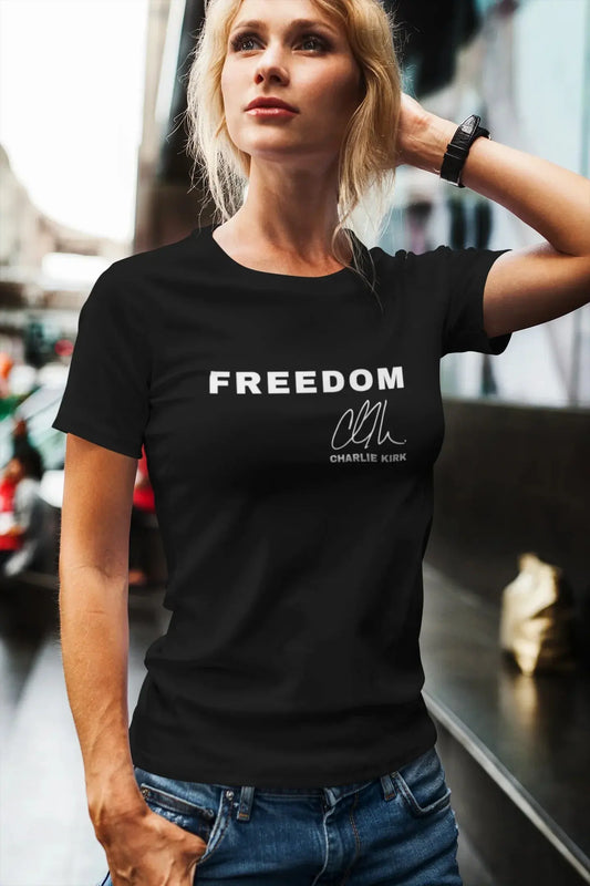 Freedom Charlie Kirk Signature Fitted Tee Printify