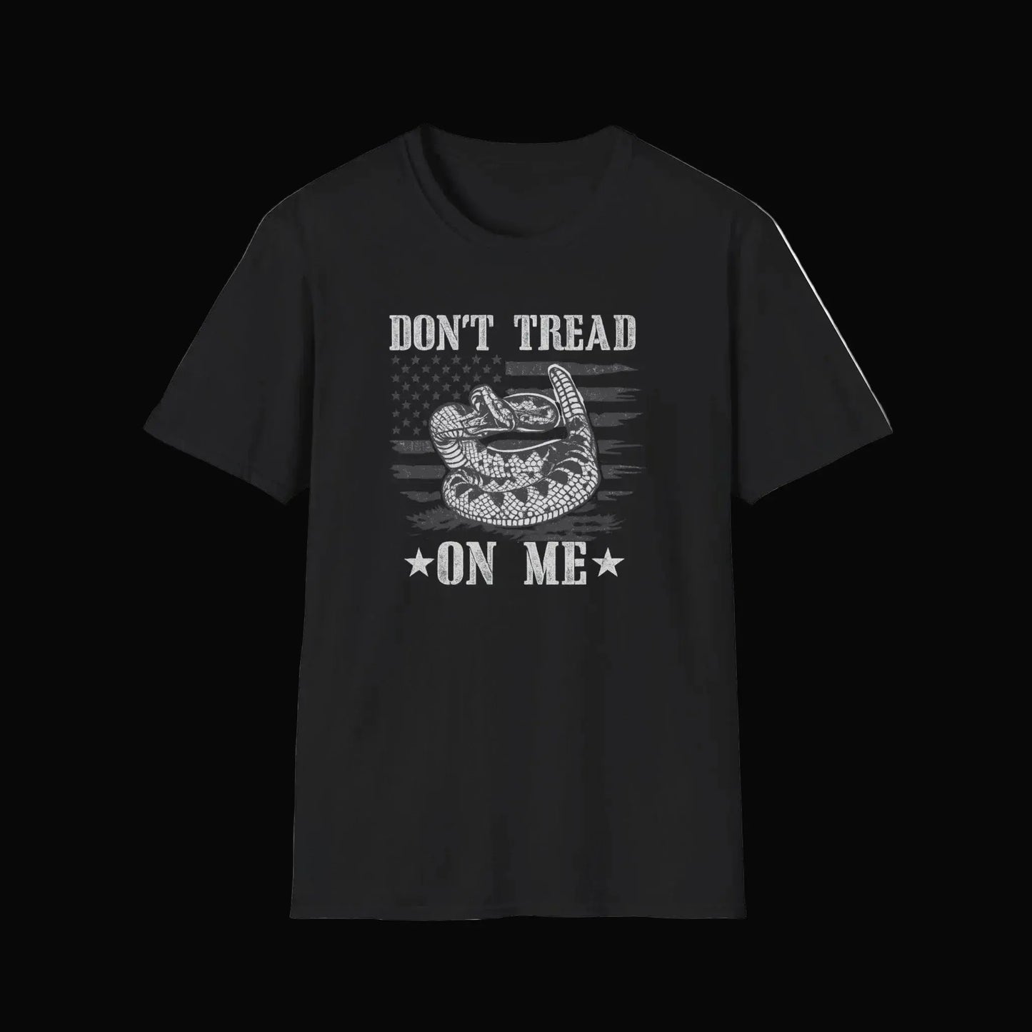 Don't Tread On Me T-Shirt — Gadsden Flag Snake Patriotic Tee Printify