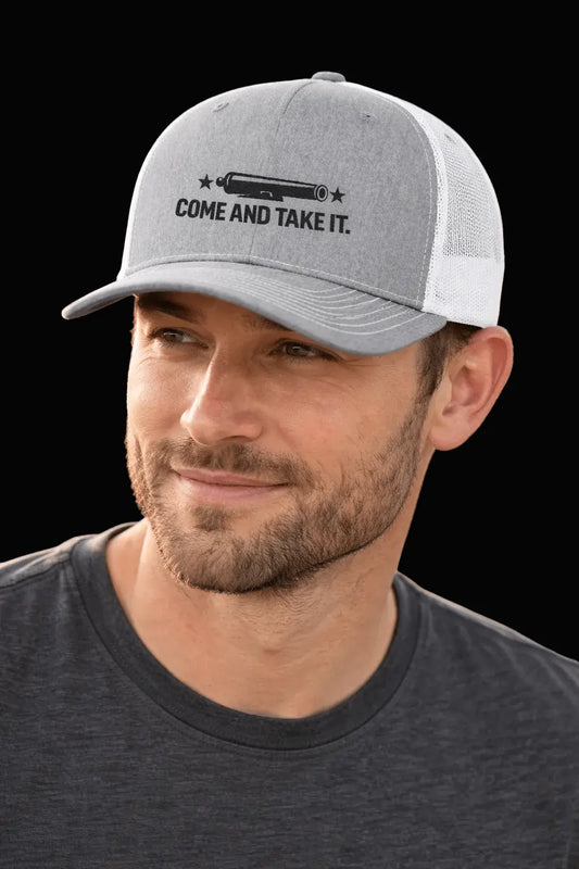 Embroidered 'Come And Take It' Trucker Snapback Hat - LiberTees for All