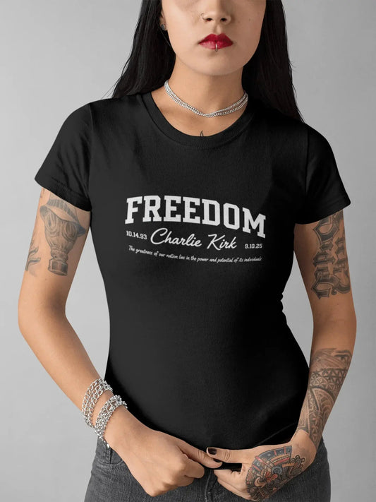 Freedom Charlie Kirk Fitted Tee - LiberTees for All