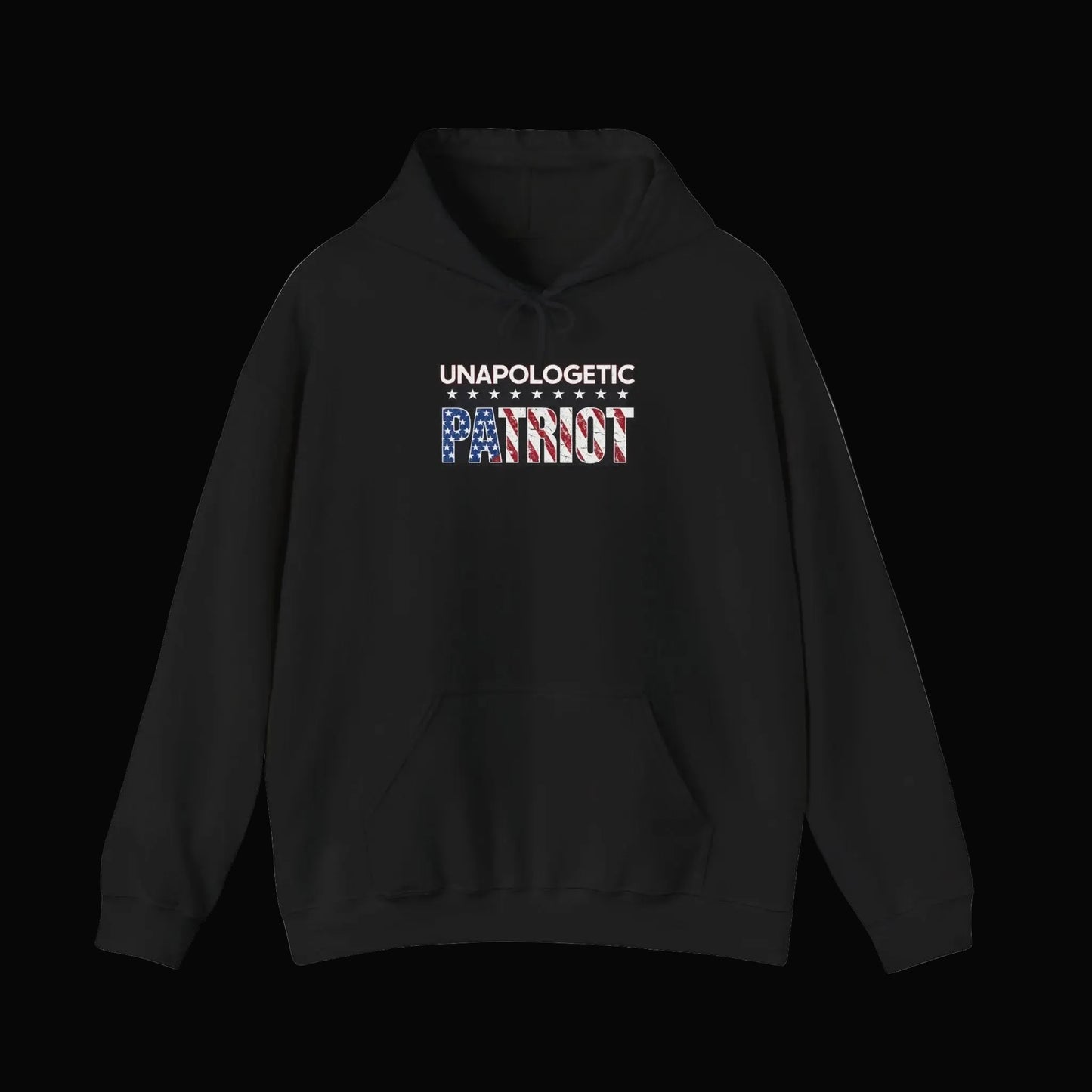 Unapologetic Patriot Hoodie — American Flag Graphic Pullover - Torch Republic