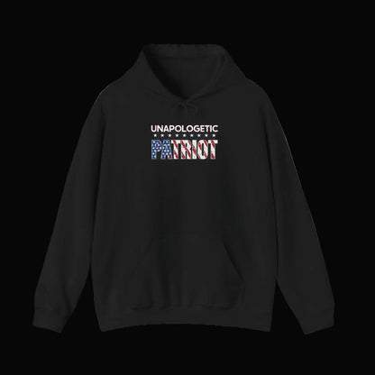 Unapologetic Patriot Hoodie — American Flag Graphic Pullover - Torch Republic