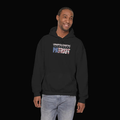 Unapologetic Patriot Hoodie — American Flag Graphic Pullover - Torch Republic
