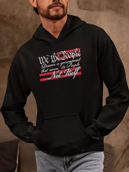 We the People Hoodie, Unisex Hoodie, USA Flag Freedom Sweatshirt - LiberTees for All